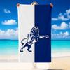 Schnelltrocknendes Strandtuch Millwall-Muster, Leichtes saugfähiges Handtuch für Pool, Strand, Urlaub