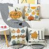 New Autumn Maple Leaf Pumpkin Pillow Cover Living Room Sofa Bedroom Printed Home Pillow Cover Cushion