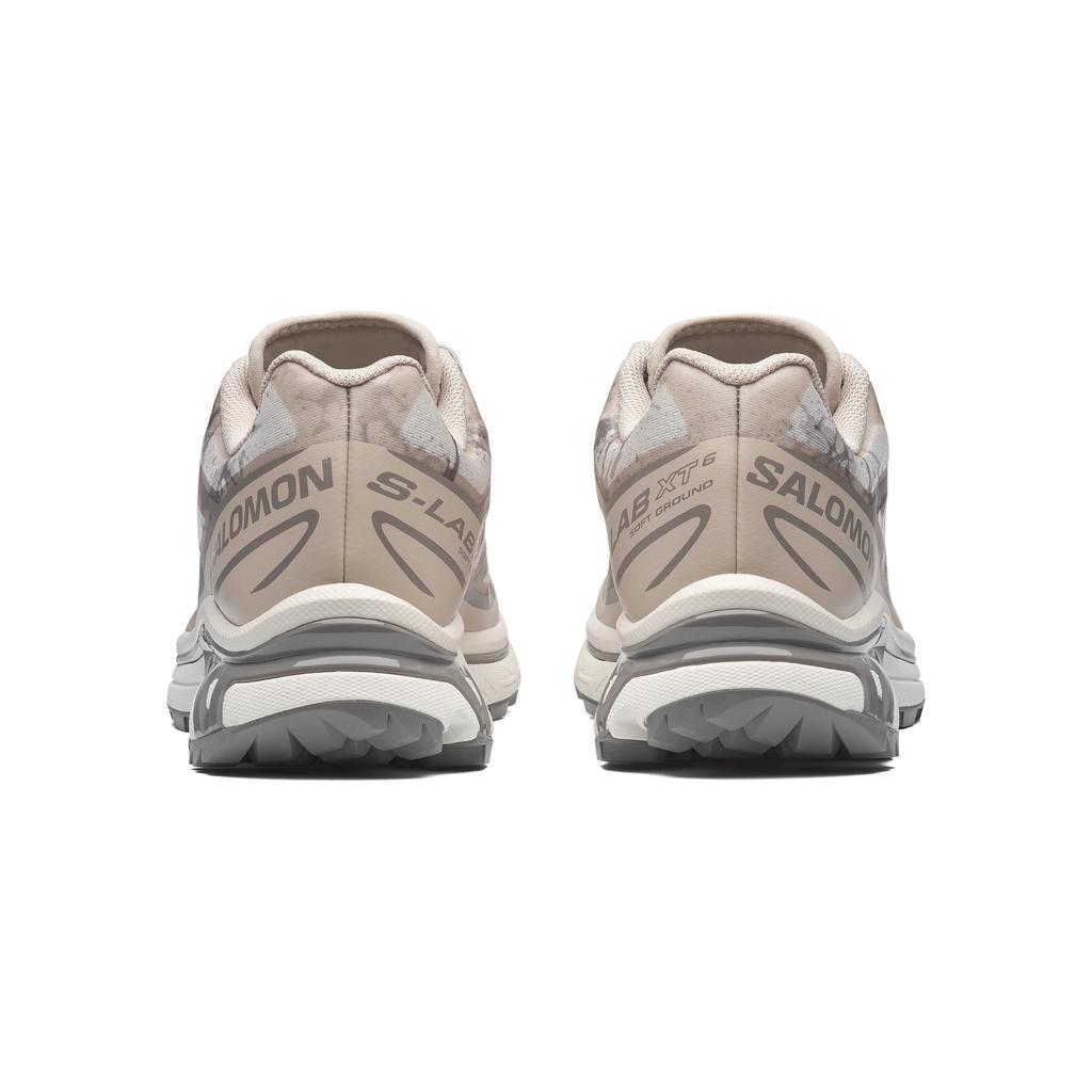SALOMON XT 6 Outdoor Shoes Unisex Low Top Silver Cloud Gray/Downpour Gray/Vanilla Ice L45406100