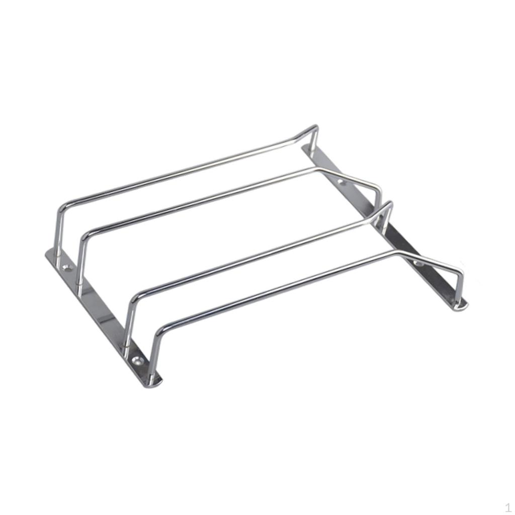 Glass Holder, Metal Stemware Storage Rack, under Cabinet Installation, Space Saver, Kitchen, Bar And