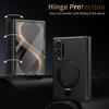 Leather Skin Glass Film Hinge Protection Case for Samsung Galaxy Z Fold8 Ultra Fold 8 5G Fold7 Fold 7 6 5 4 3 Phone Cover