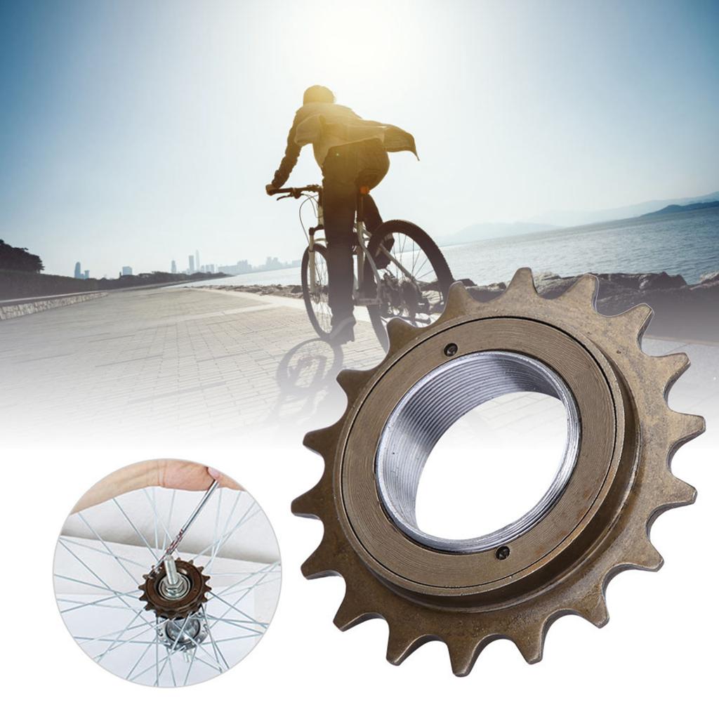 18 Teeth Bike, Sprocket One Speed Flywheel 1618T Freewheel Chain Single Speed Replacement Accessory