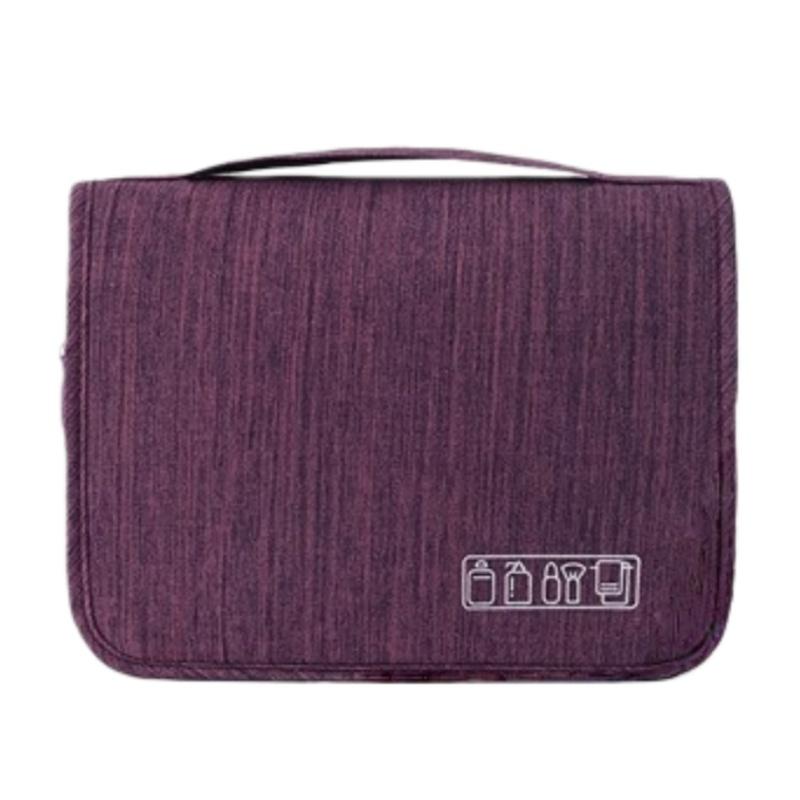 1pc Foldable Toiletry Bag Organizer Hanging Storage Bathroom Makeup Case Cosmetic Bag Travel For Travel Business