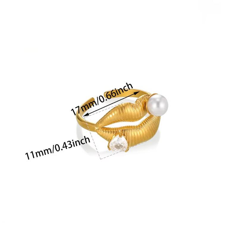 New fashionable geometric high-end versatile ring cold wind design simple belt buckle personalized trendy cool female ring