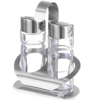 Hendi 465301 Stainless Steel Salt and Pepper Spice Set