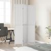 3 Pc. Room Divider White Solid Paulownia Wood