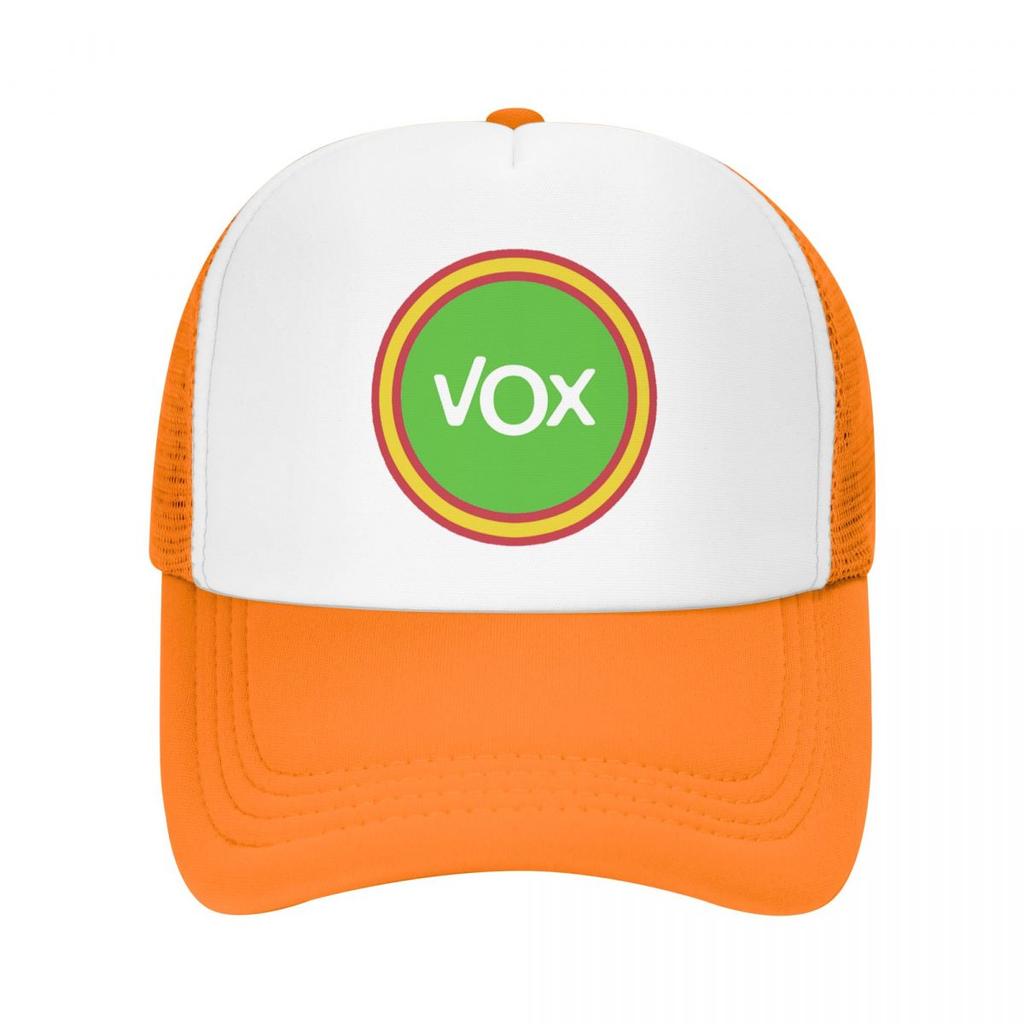 Individuelle Espana Vox Logo Baseballkappe für Unisex Damen Atmungsaktive Spanische Politische Partei Trucker-Kappe Outdoor Snapback Kappen