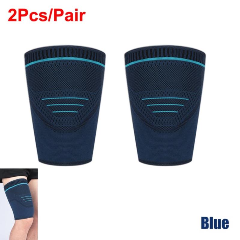 1Pair Thigh Compression Sleeve, Hamstring Compression Sleeve for Quad Pain Relief & Recovery,Thigh Support Protector Muscle