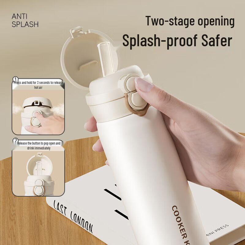 Chuidahuang 316L Stainless Steel Dual-Drink Insulated Mug