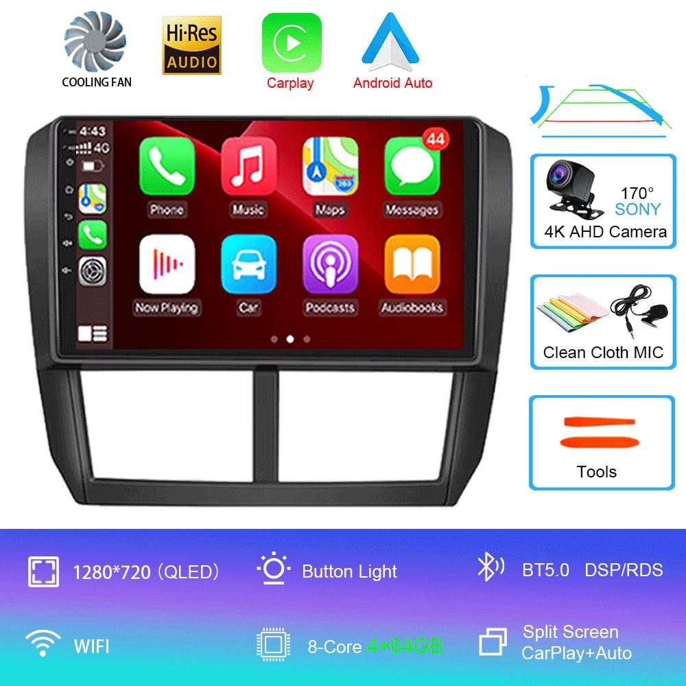 Android 14 Car Radio For Subaru Forester 3 SH 2007-2013 For Impreza GH GE 2 Din Multimedia Player 2 Din Carplay Head Unit