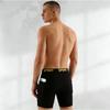 Men's Sport Long Boxer Briefs with Dual Pockets High Stretch Athletic Underwear for Workout