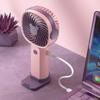 USB Rechargeable Pocket Fan Handheld Desk On Fan New Small Fan  Outdoor Summer