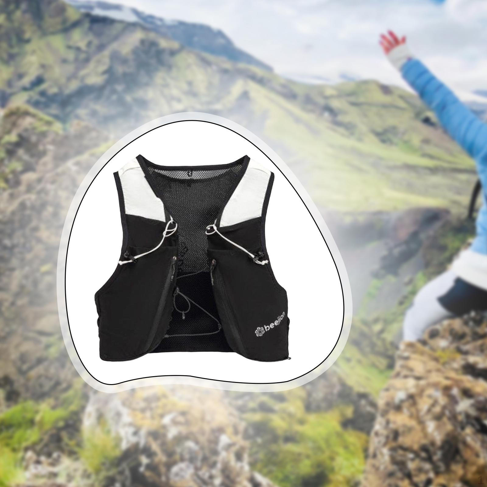 

Backpack Running Vest, Ergonomic Sports Backpack, Elastic Material, Multiple Pockets, Ideal for чорний