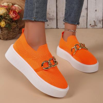 Fashion 2024 New Ladies Shoes Hot Sale Slip On Women's Vulcanize Shoes Autumn Breathable Mesh Solid Casual Comfortable Plus Size Shoes