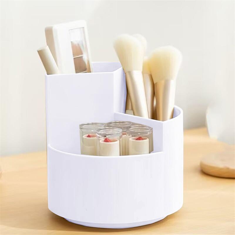 1PC Separated Layered Rotatable Pencil Holder Spacious Office Desk Personality Simple Multifunctional Storage Box