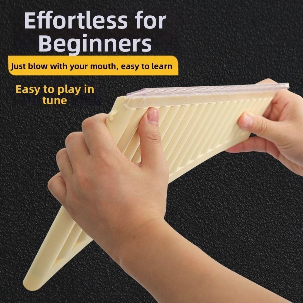 18 Pipes Pan Flute Portable Wind Instrument Beginner Friendly C Scale Panpipe  Musical Performance