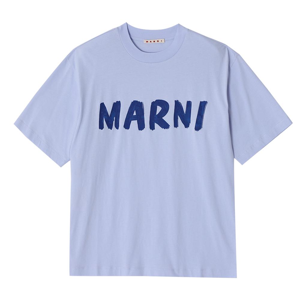 

Marni Thjet49eph UScS11 Lob20 Logo Women S Short Sleeve Tee THJET49EPH USCS11 LOB20 (42)