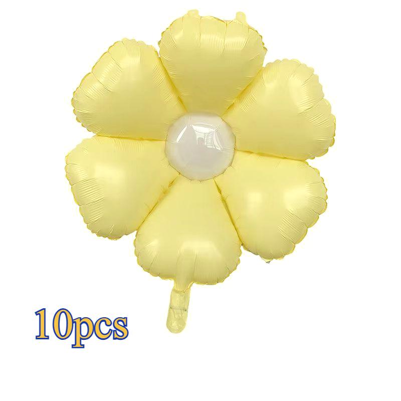 10pcs Flower Balloons Pink Rose Red Purple Flower Balloon Birthday Party Wedding Decorations