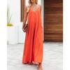 Dames Effen Kleur Bretels Wijde Pijpen Zakken Casual Commuter Jumpsuit