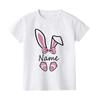 Personalized rabbit cartoon pattern summer boy and girl clothes cute, fashionable, Polyester comfortable short sleeved top
