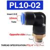 20/50/100PCS Pneumatic Air Connector PL 4mm 6 8 10 12mm Thread 1/8 1/4" 3/8" 1/2" Trachea Elbow Air Fittings Hose Quick Conector Fuel System