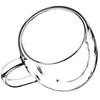 KADAX Glas Tasse mit Henkel Doppelwandig 250ml