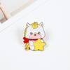 Cartoon Zodiac Horse Brooch Zinc Zinc Zinc Alloy New Year Lapel Pins Cute Animal Brooch  Clothing Accessories