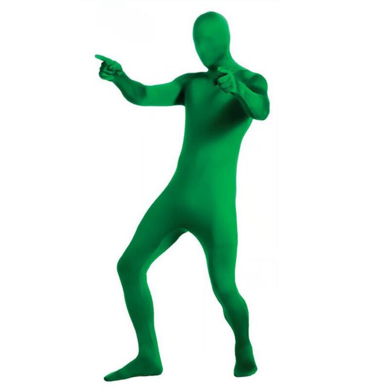 

Color Ninja Solid Stealth Cosplay Jumpsuit Tight Halloween Party Perform Stage Fit Height 150cm/59.06 зелений