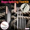 Stainless Steel Knotter Tools 0.24in 0.31in 0.39in 0.47in 0.59in and 1pcs Pusher Prevents Ropes Slipping Out