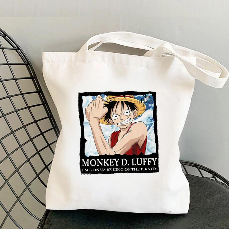 Japan cartoon comics One Piece Print Canvas Bag Shopping Shoulder Bag Foldable Tote Bag 0030