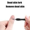 Pediküre-Set Peeling und Exfoliation Hornhaut Fußschrubbürste Edelstahl Doppelseitiger Fußpflege Bimsstein