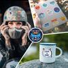 50 PCS Father's Day Text Stickers - 'Happy Father's Day' Decals for Gifts, Cards, DIY