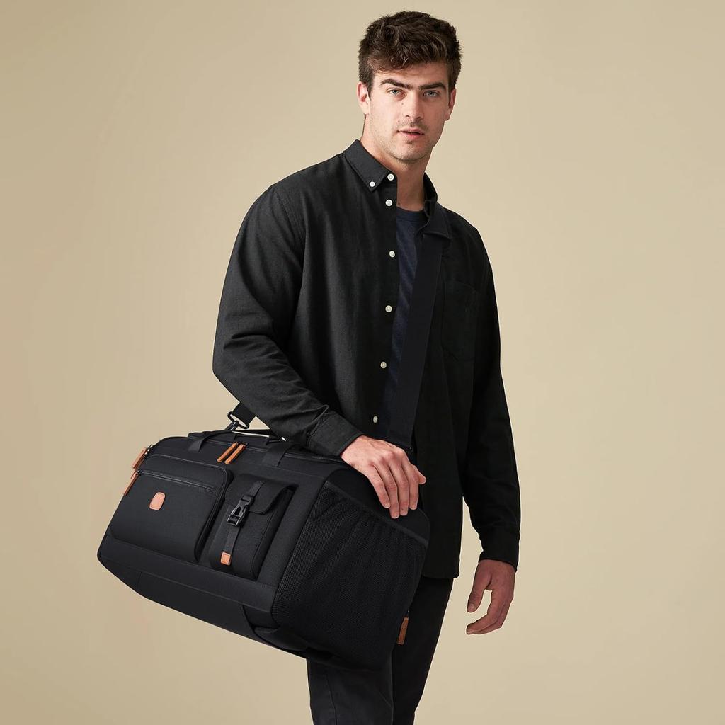 Gym Bag for Men & Women with Shoe & Laptop Compartment, 3-in-1 Sports Travel Duffel, Anti-Theft Carry-On Backpack for Airplane & Workout