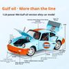 1/24 Ölçekli Porsche 964 Alaşım Araba Diecastlar ve Oyuncak Araçlar Araba Modeli Ses ve Işık Geri Çekmeli Araba Çocuklar İçin Oyuncaklar Hediyeler
