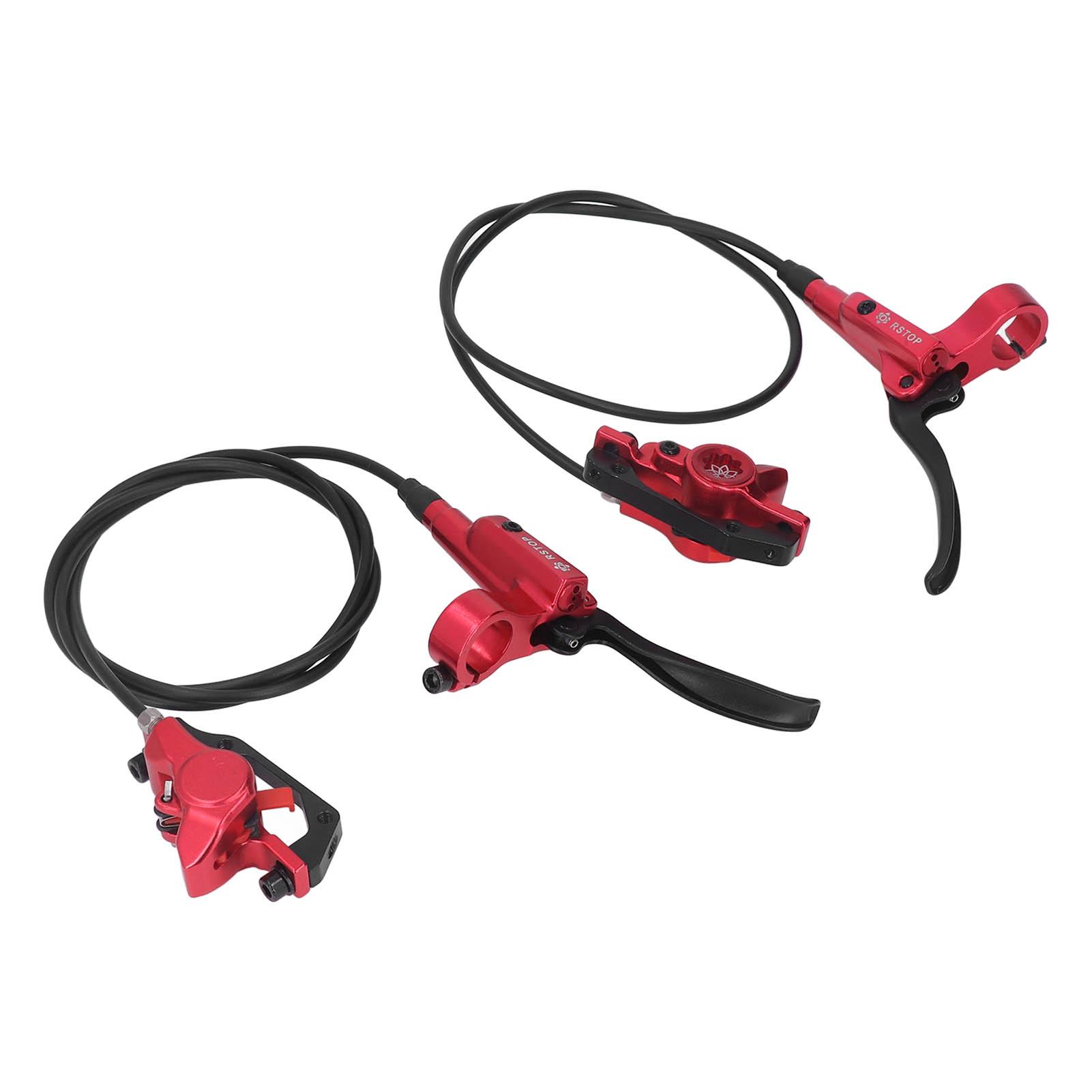 1 Pair Hydraulic Disc Brake Front and Rear Aluminum Alloy Oil Pressure Brake for Road Bike Mountain Bike