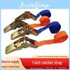 Tiedowns 1" Straps Ratchet Cargo Polyester Lashing Straps Selflocking