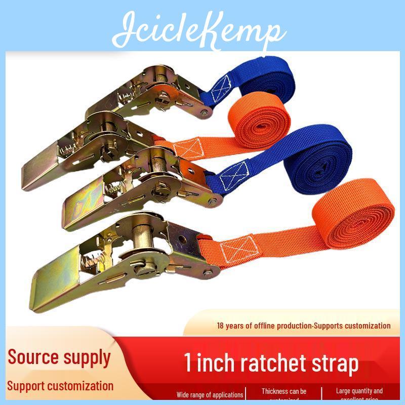 Tiedowns 1" Straps Ratchet Cargo Polyester Lashing Straps Selflocking