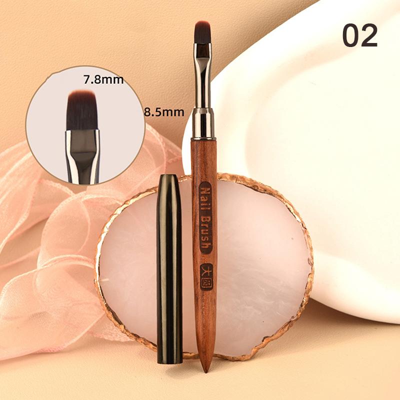 

Nail Liner Brush Wooden Handle Reusable Anti-Slip French Lines Flower Painting Brush Diy Fine Details Manicure Tools