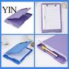 Letter Size Paper Holder for Office Plastic Clipboard with Storage And Pen Holder, Slimcase Lightweight Briefcase File Organizer Folder, Durable