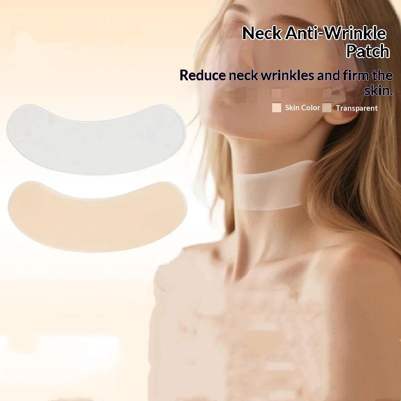 Reusable Silicone Neck Care Pads Anti Wrinkles Non-irritating Side Sleeping Patches for Night Skincare