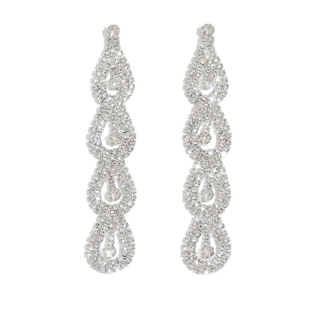 Ladies' fashionable water droplet earrings and jewelry are suitable for dates, parties, festivals, and gifts