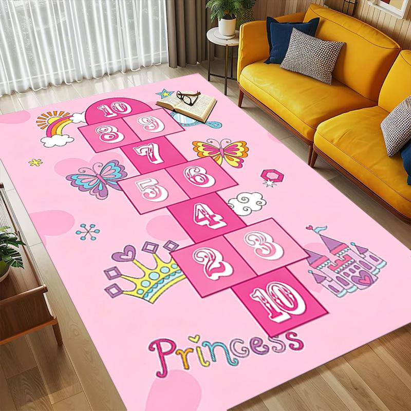 Princess Hop Living Room Nonslip Area Rug Soft Carpet For Bedroom Game Playroom Sofa Office Home Decor Doormat Christmas Gift C926404