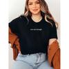 2025 cross-border European beautiful women's top crew neck letter printed cotton short-sleeved T-shirt women's pure cotton top
