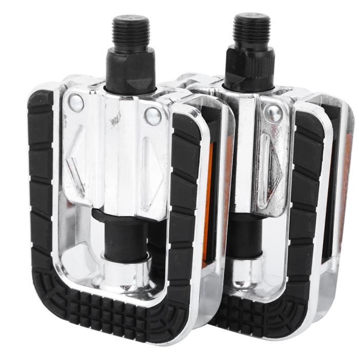 Pédale pliante de vélo - K1155 - Antidérapante - Acier haute teneur en carbone - Pliage 180 degrés