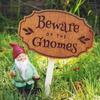 Beware Of Gnomes Sign, Garden Sign Accessories, Signs, Garden, Fun Decorative Ornaments, Holiday Ornaments