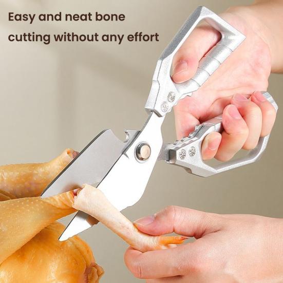 Kitchen Shears Sharp Chicken Bone Scissors Stainless Steel Chef Shears Heavy Duty Cutting Fish Meat Poultry Tools