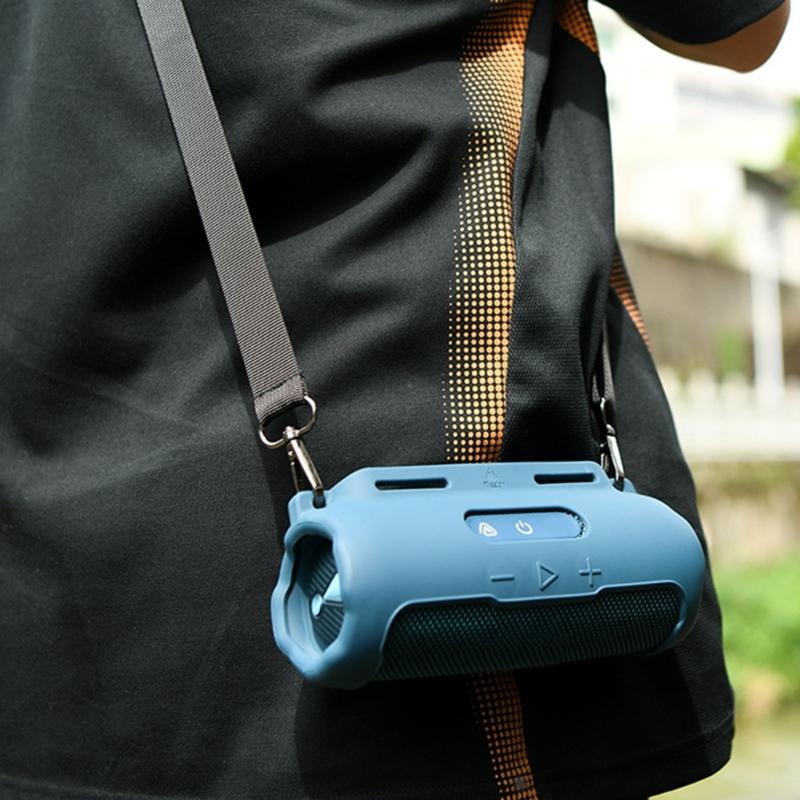 Speaker Guard Case With Detachable Carrying Strap Enhances Drop Resistance Precise Openings for Flip 7