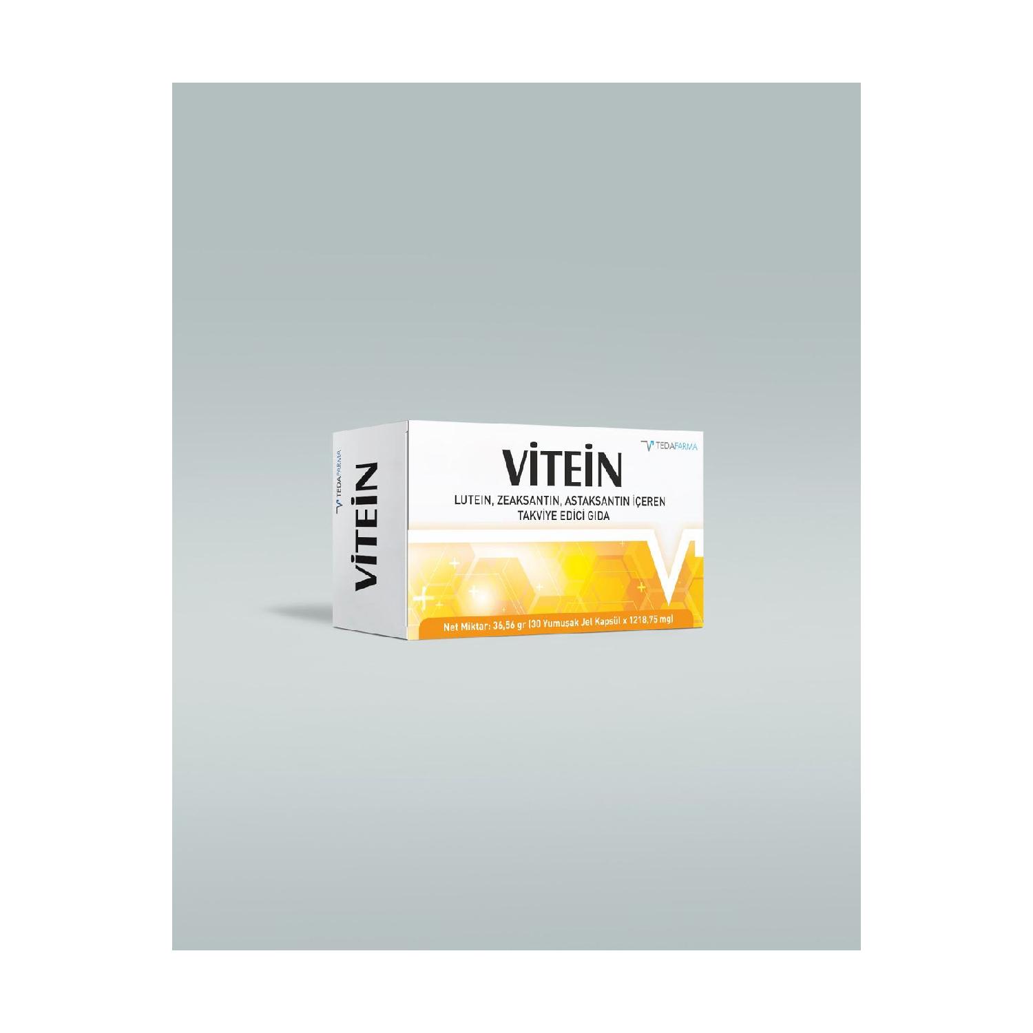 

Vitein Lutein, Zeakantin, Asacanthin Reinforcing Food, 30 Soft Gel Capsules