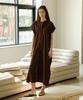 Atempo Nocollar Shirt Long Onepiece_Brown