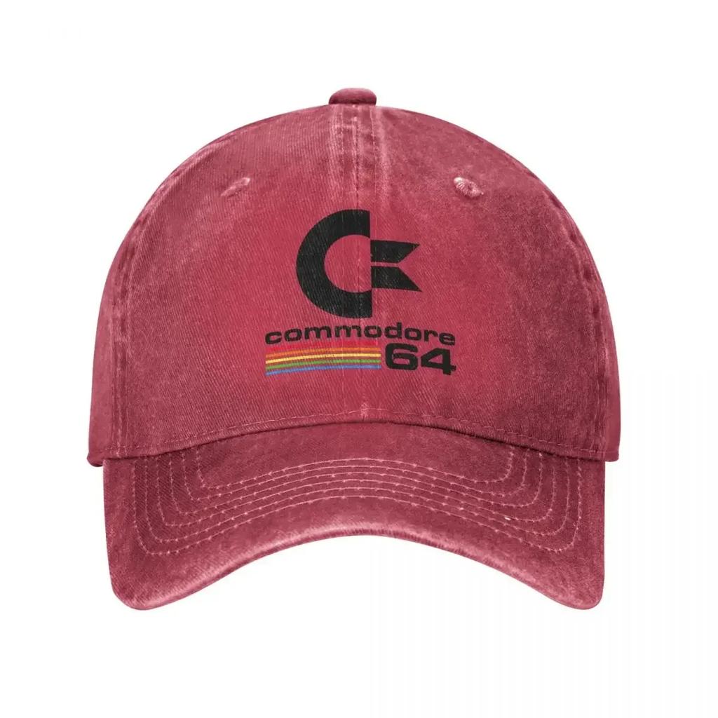 Cappellini da Baseball Vintage Commodore 64 Merch Per Unisex Cappelli Lavati Vintage C64 Retro SID Amiga Cappellino Cappello da Papà Regolabile